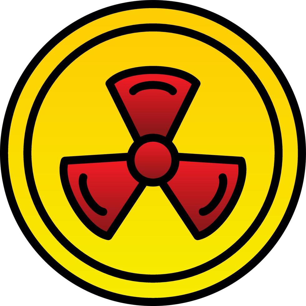 design de ícone de vetor de radiação