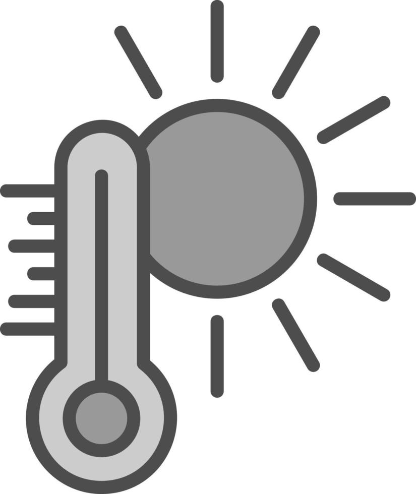 design de ícone de vetor de clima quente