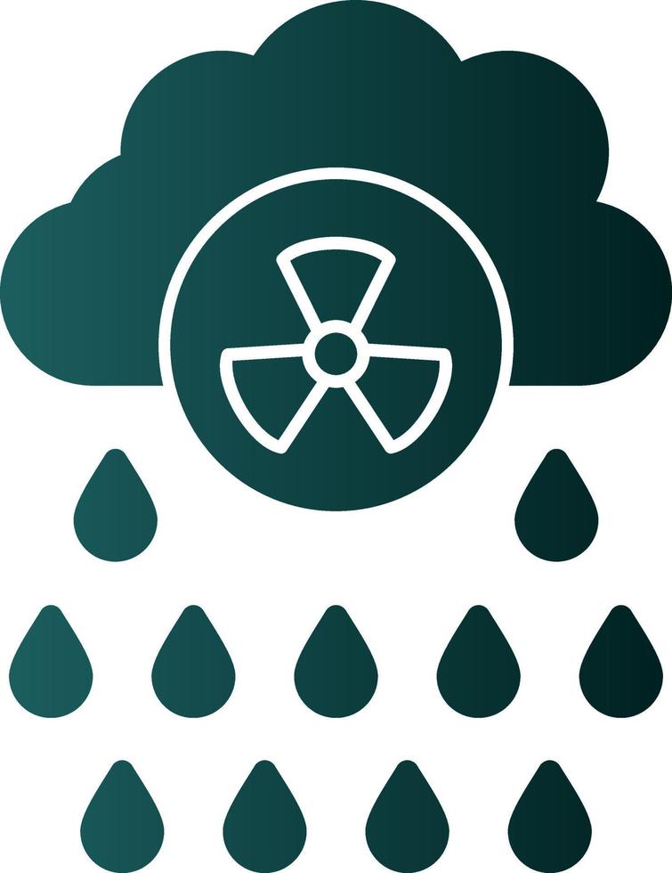 design de ícone de vetor de chuva ácida