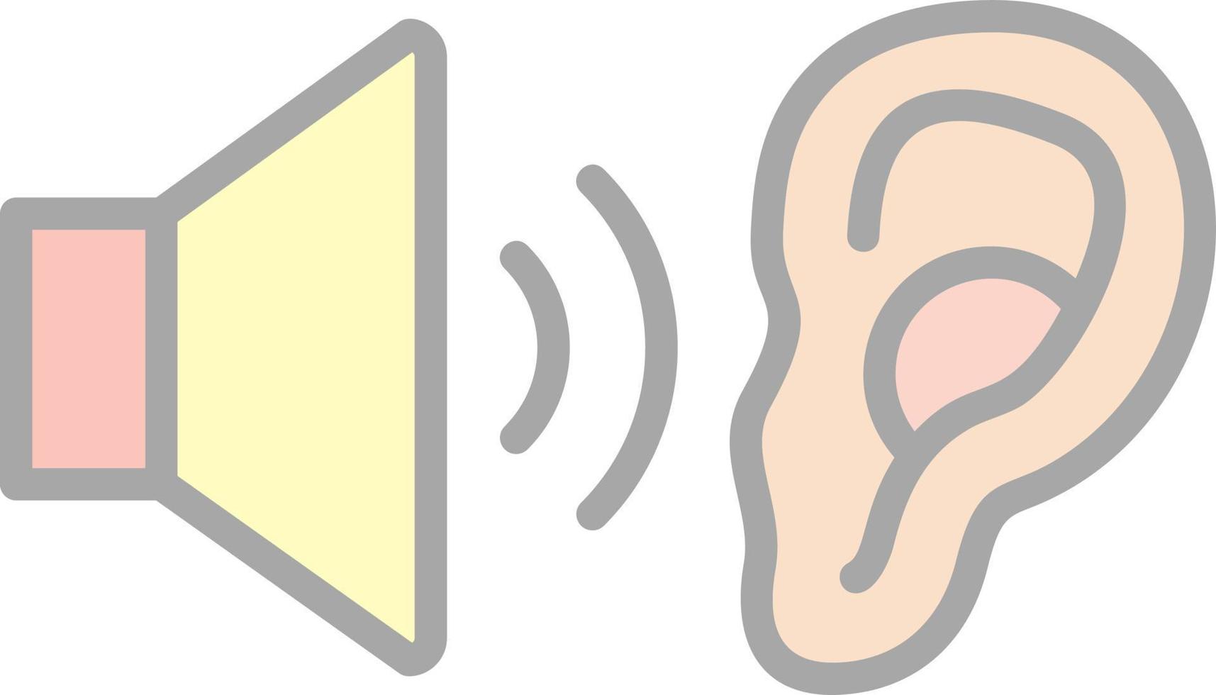 design de ícone vetorial de poluição sonora vetor
