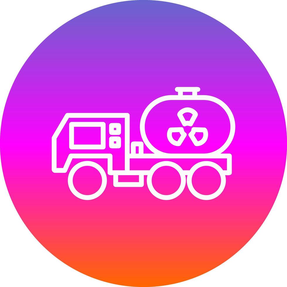 design de ícone de vetor de caminhão neclear