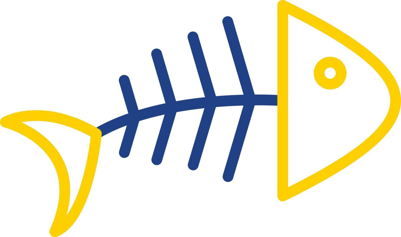 design de ícone de vetor de espinha de peixe