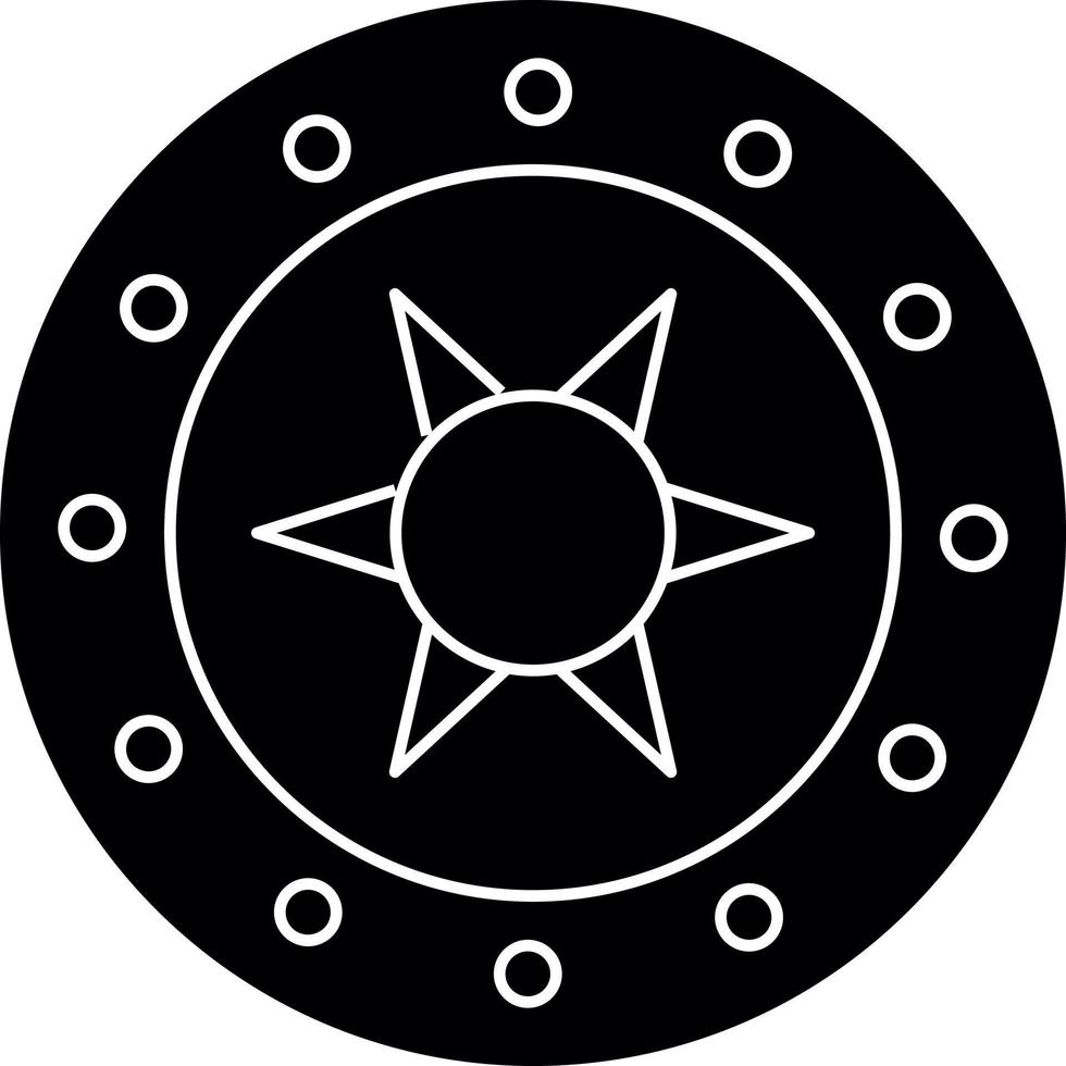 design de ícone de vetor de escudo de aço