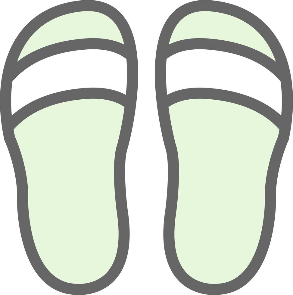 design de ícone de vetor de chinelos