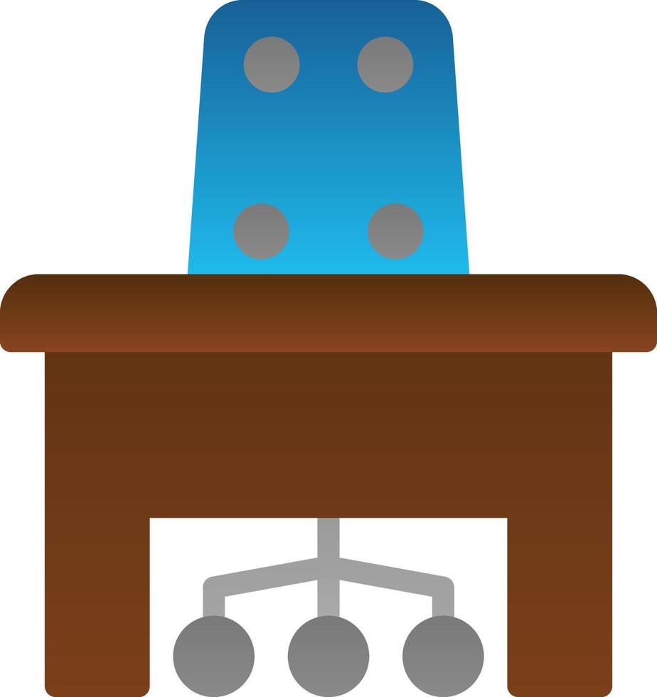 design de ícone de vetor de cadeira de mesa