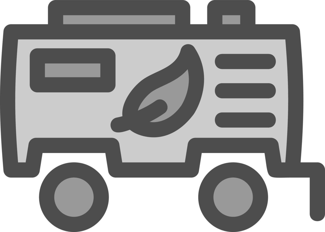 ícone plano de tanque de biocombustível vetor