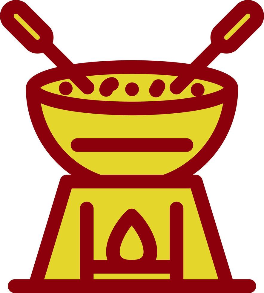 design de ícone de vetor de fondue