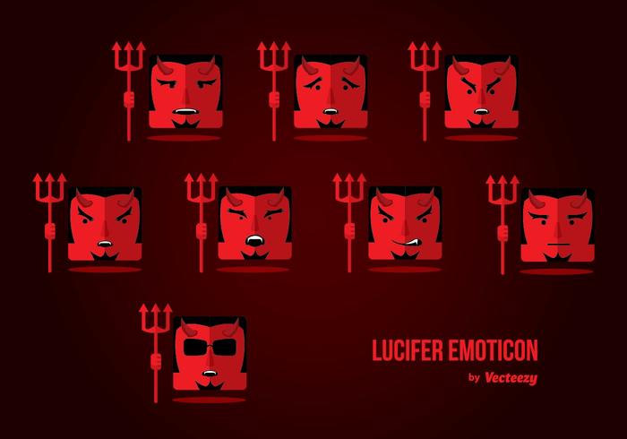 Lucifer Emoticon Vector