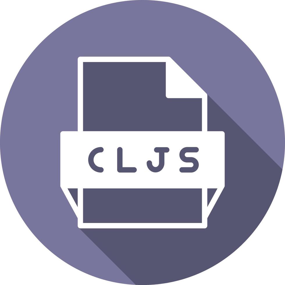 ícone de formato de arquivo cljs vetor