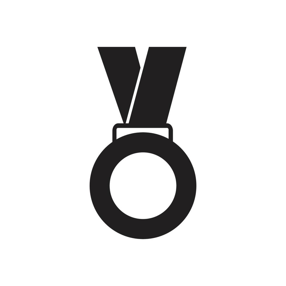 modelo de logotipo de medalha ilustração vetorial design de ícone vetor