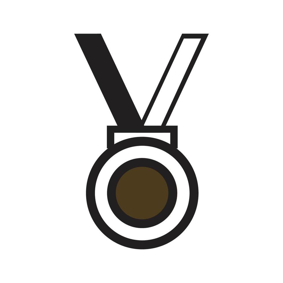 modelo de logotipo de medalha ilustração vetorial design de ícone vetor