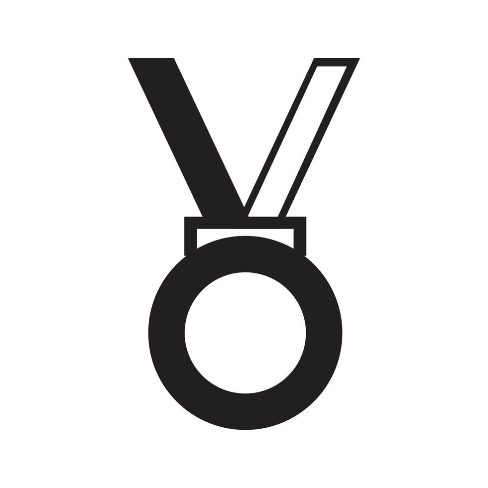 modelo de logotipo de medalha ilustração vetorial design de ícone vetor