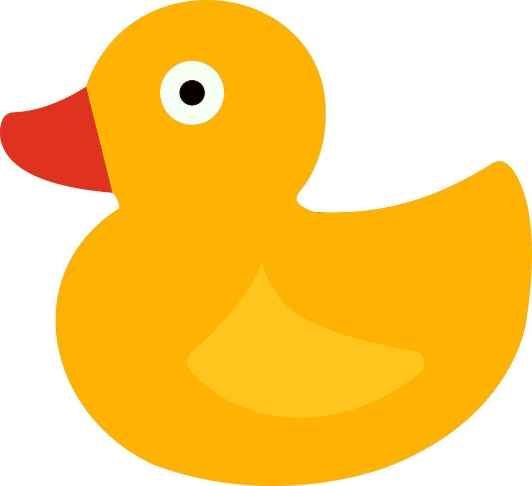 ícone de pato de borracha vetor