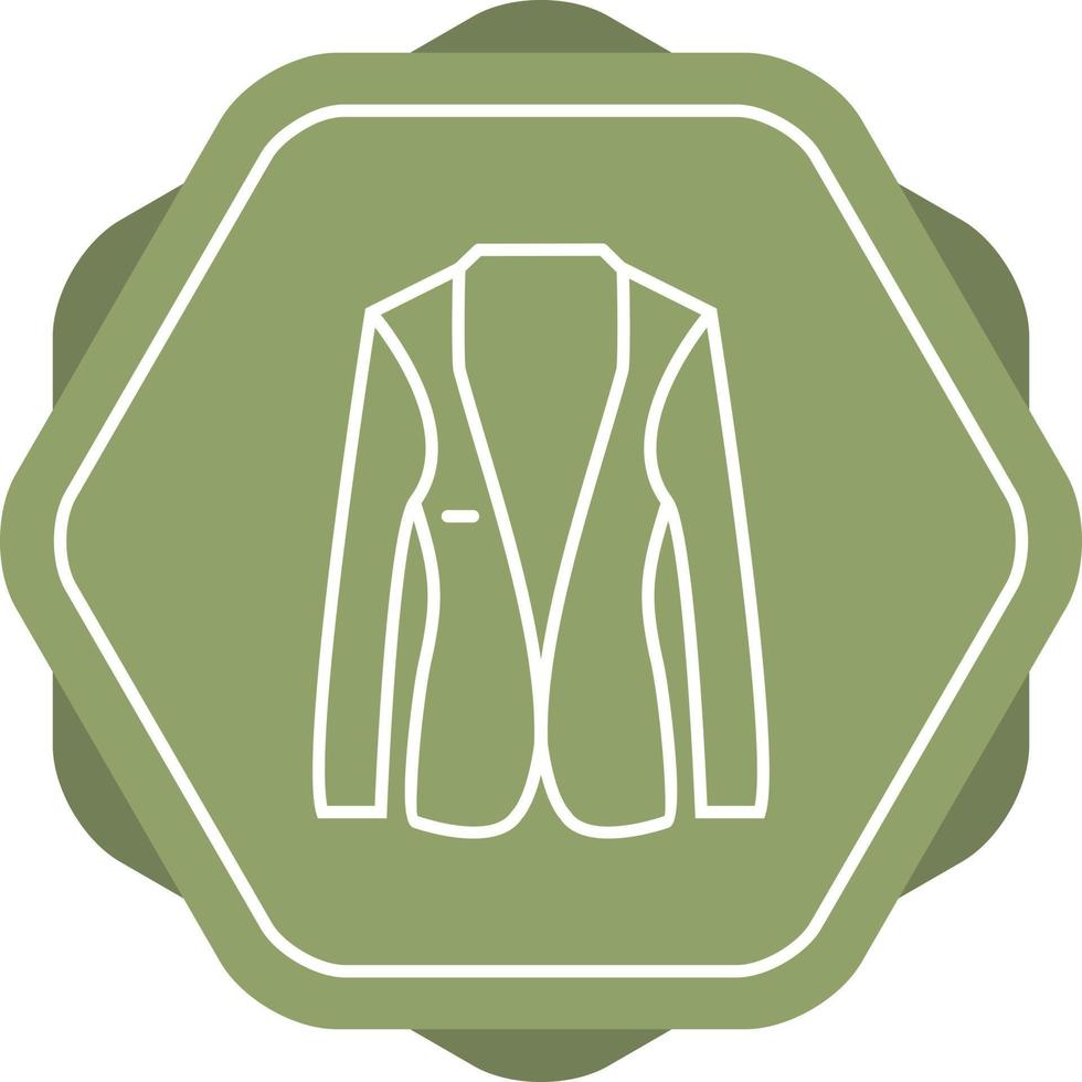 ícone de linha de vetor de jaqueta exclusivo