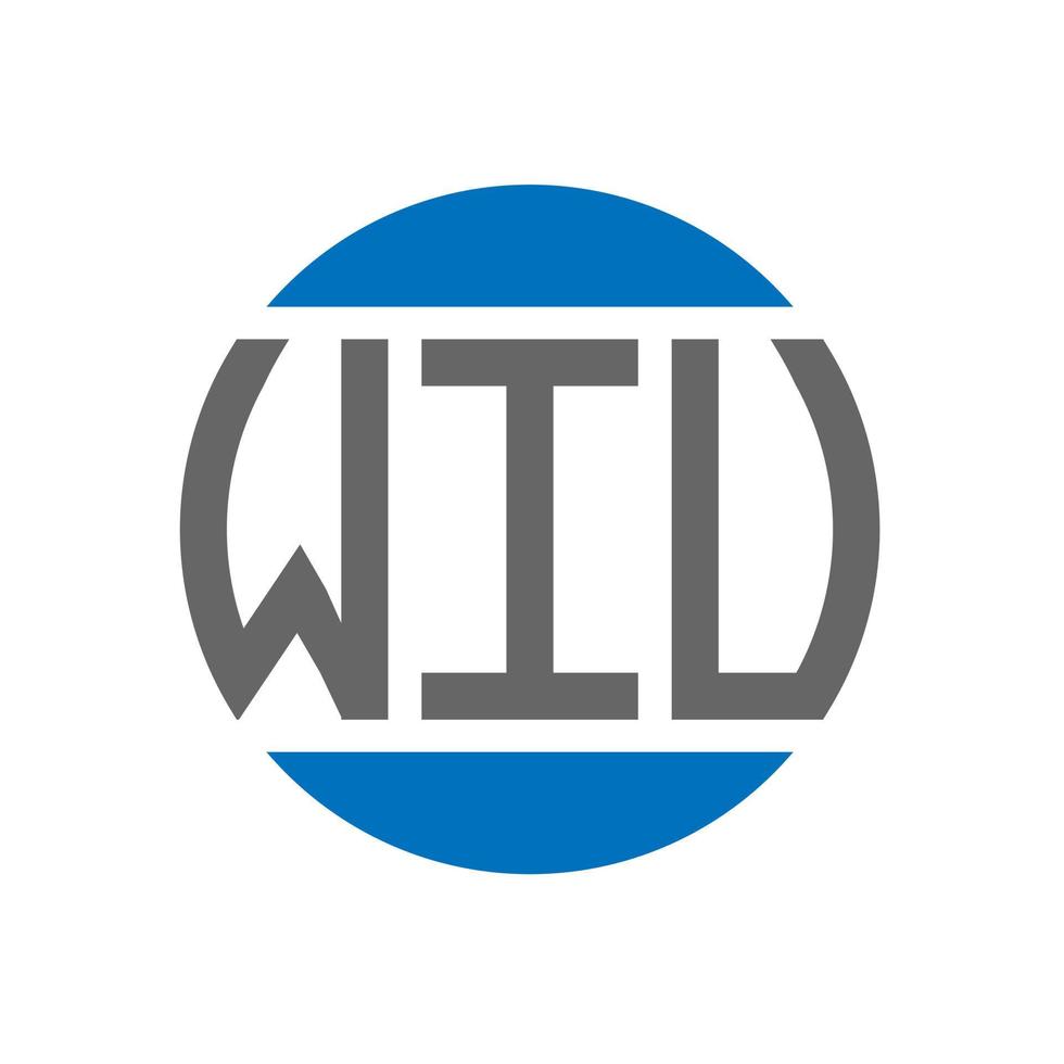 design de logotipo de carta wiv em fundo branco. conceito de logotipo de círculo de iniciais criativas wiv. design de letras wiv. vetor