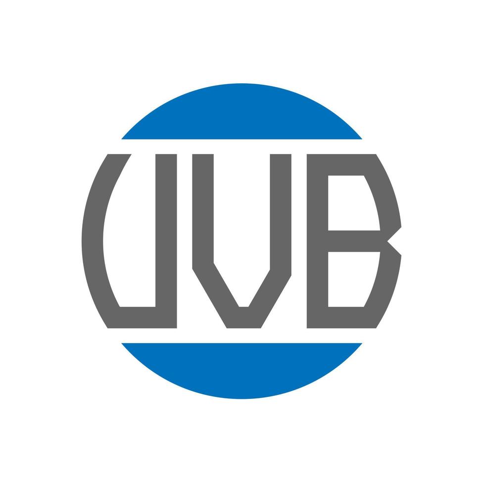 design de logotipo de carta vvb em fundo branco. conceito de logotipo de círculo de iniciais criativas vvb. design de letras vvb. vetor