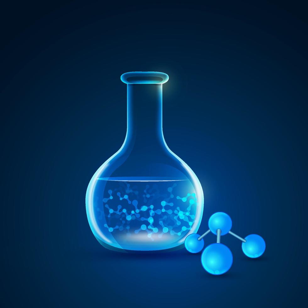 tema química azul vetor