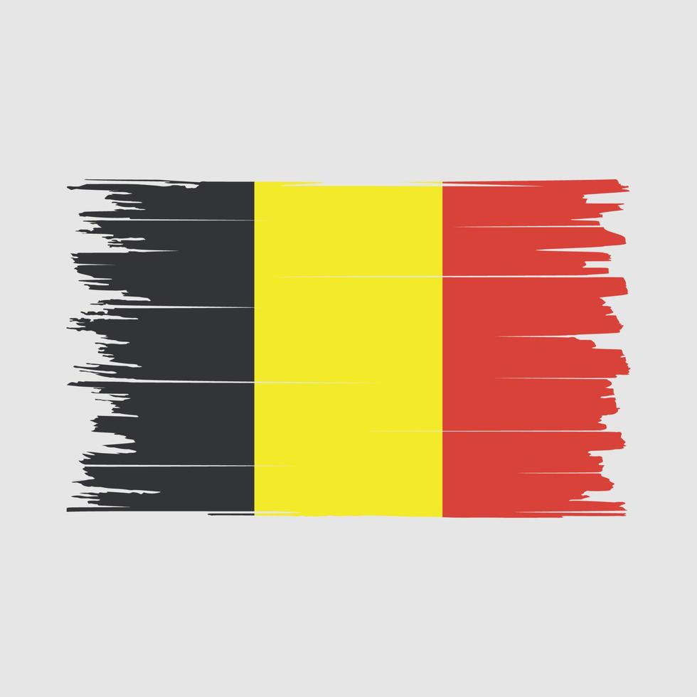 vetor de pincel de bandeira da Bélgica