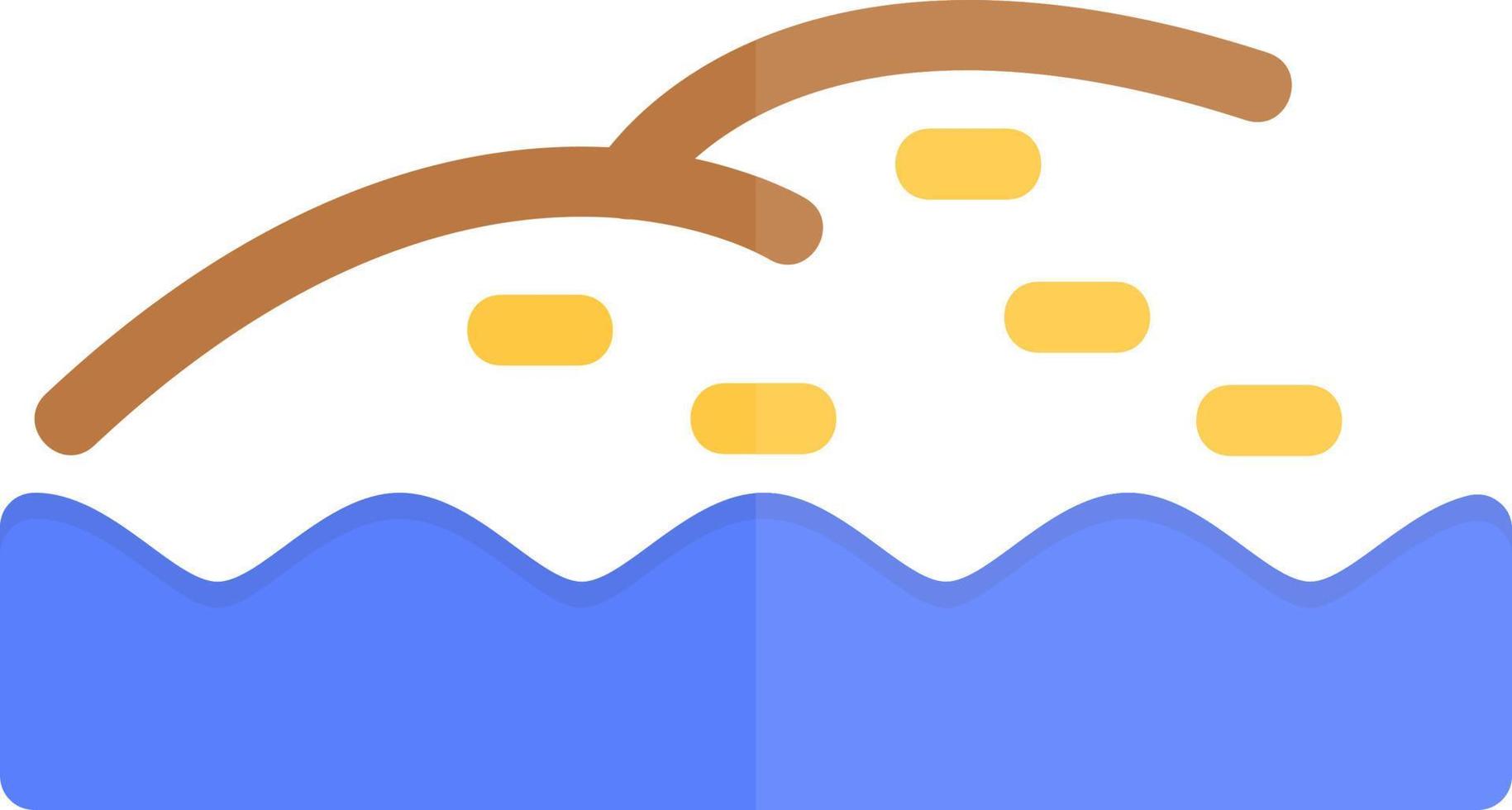 ícone de glifo de paisagem costeira vetor