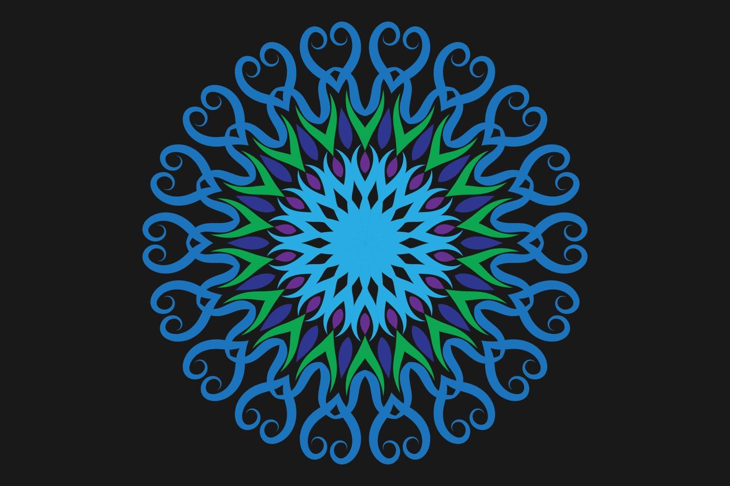 fundo de design de mandala ornamental de luxo pro vetor