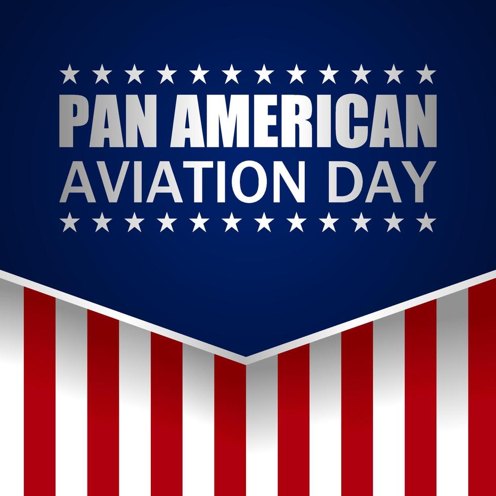 letras de tema do dia da aviação pan-americana. ilustração vetorial. adequado para cartaz, banners, fundo e cartão de felicitações. vetor