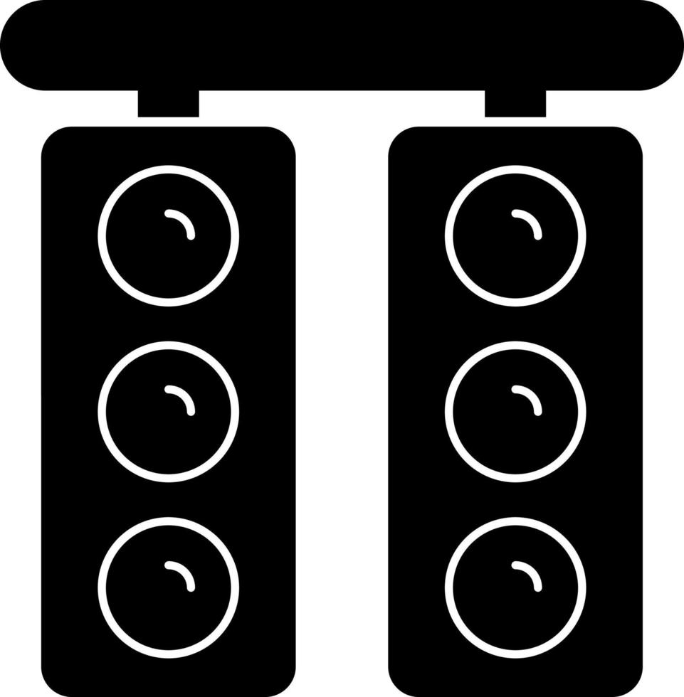 design de ícone de vetor de luzes de corrida