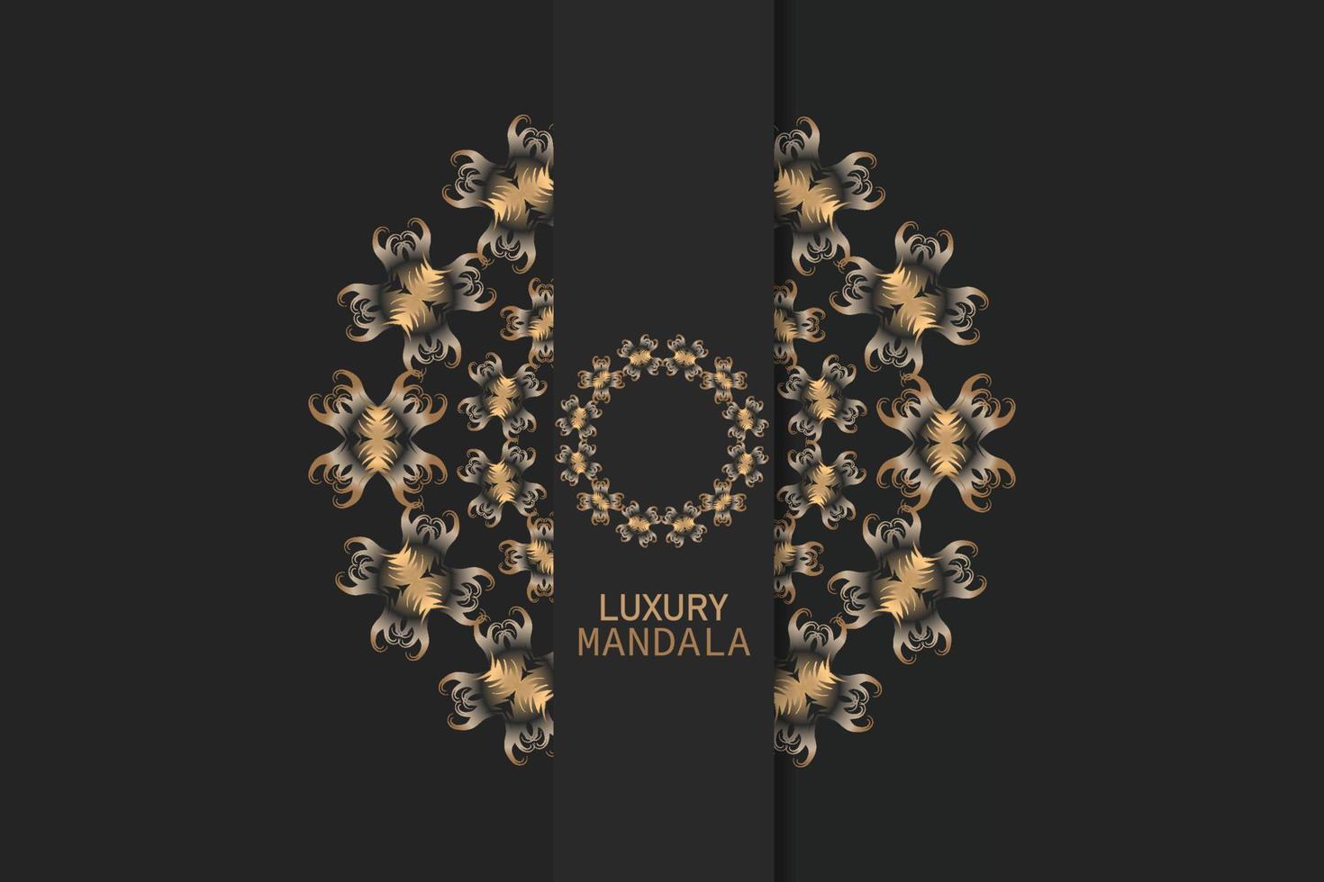 modelos de cartão de convite com ouro estampado e cristais cor de fundo de mandala de luxo com padrão de arabesco dourado estilo oriental islâmico árabe. mandala decorativa de estilo ramadã, banner de panfleto vetor