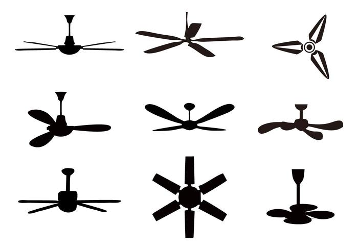 Vector de ícones de ventilador de teto gratuito