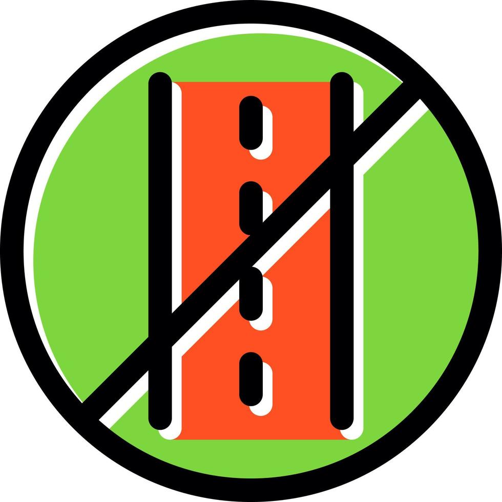 design de ícone de vetor de estrada selada