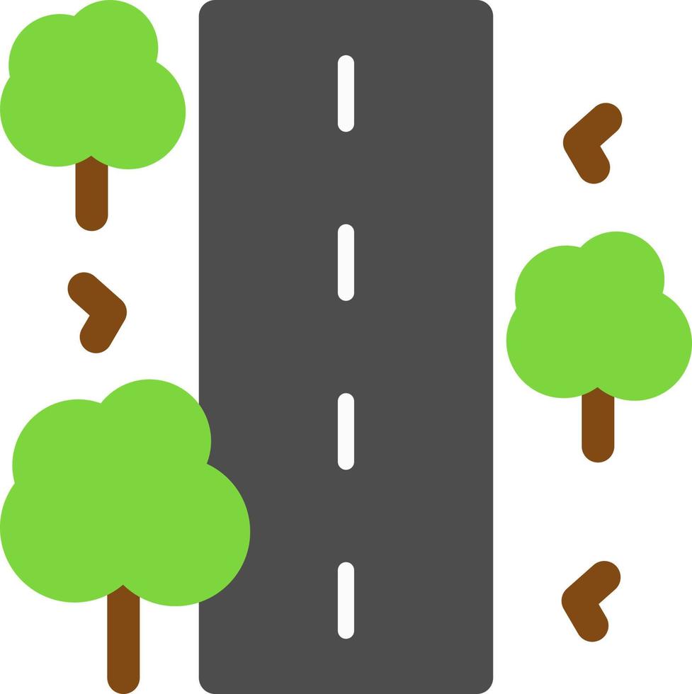 design de ícone de vetor de estrada não lacrada