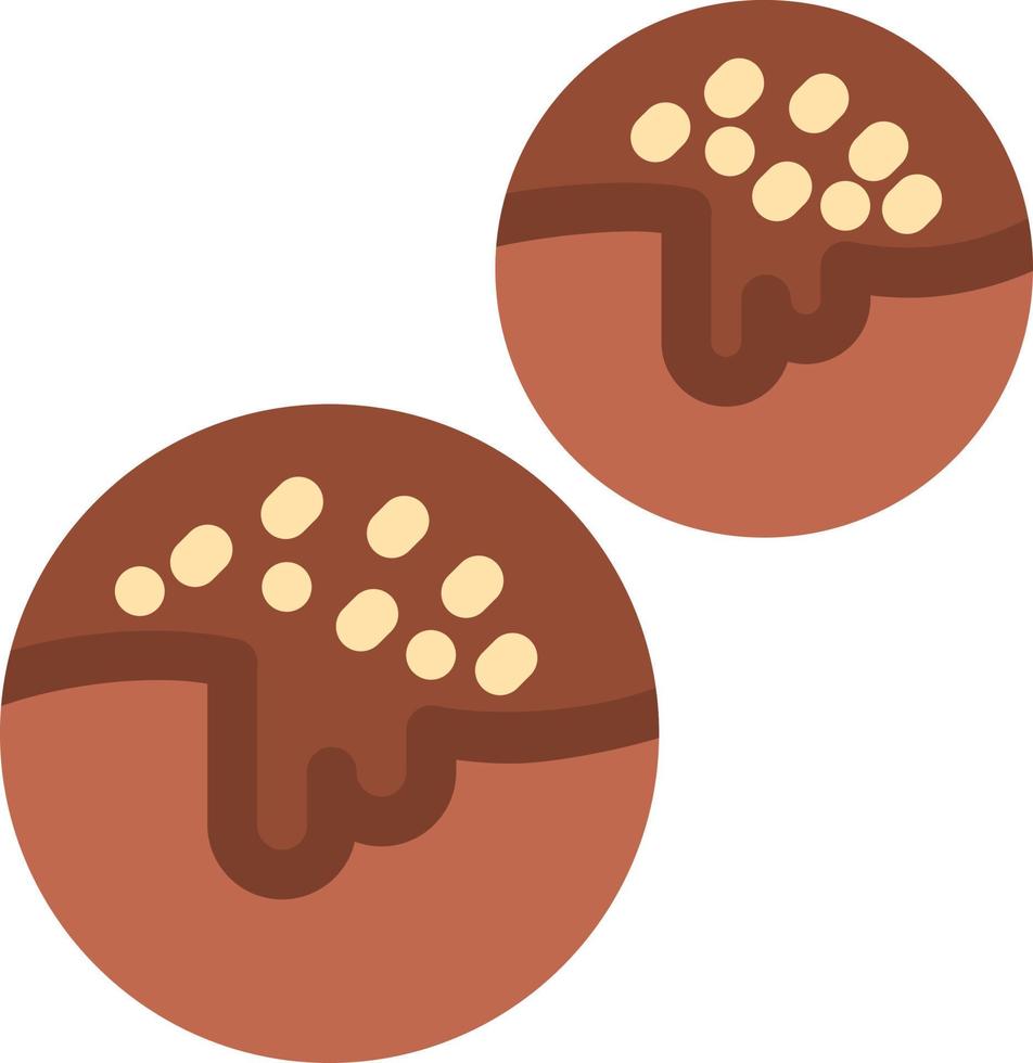 design de ícone de vetor de bolas de chocolate