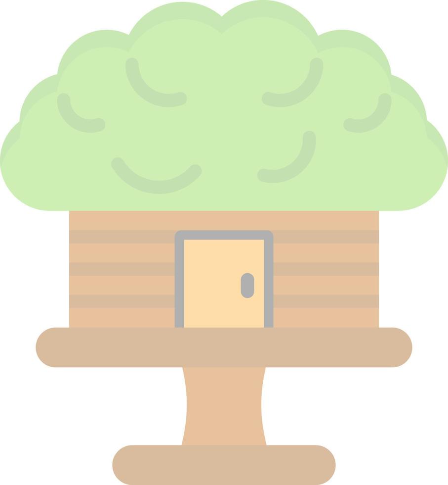 design de ícone de vetor de casa na árvore