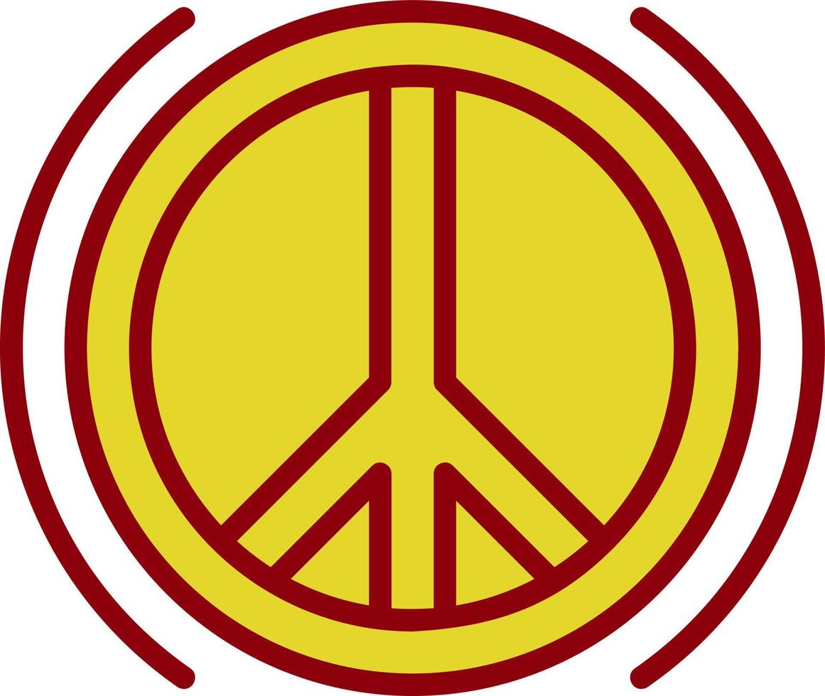 design de ícone de vetor de paz
