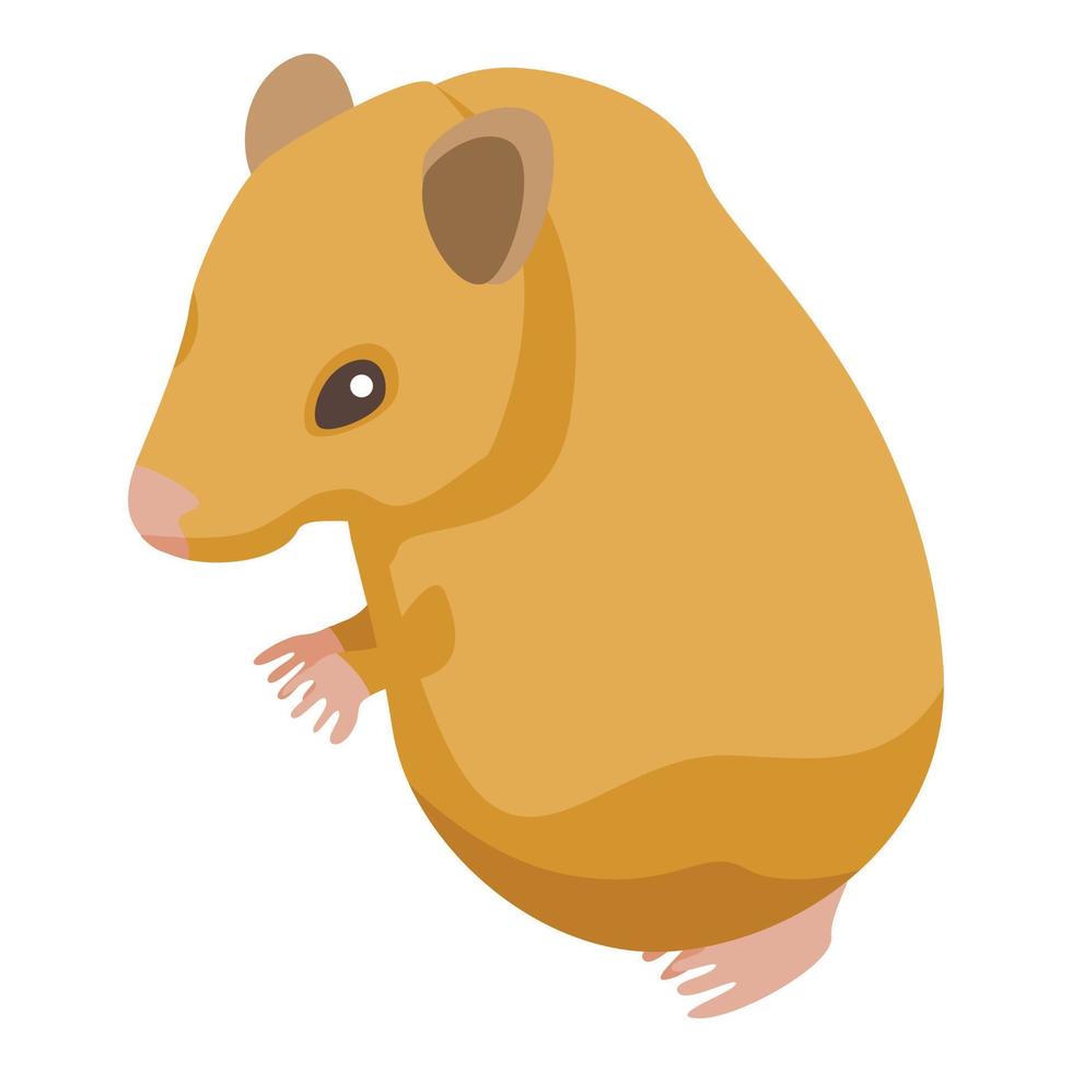 ícone de ratos marrons, estilo isométrico vetor
