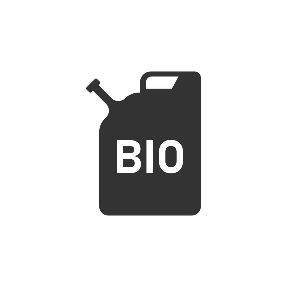 ícone da lata de gasolina em estilo simples. a gasolina pode ilustração vetorial no fundo branco isolado. conceito de negócio de sinal de recipiente de combustível. vetor