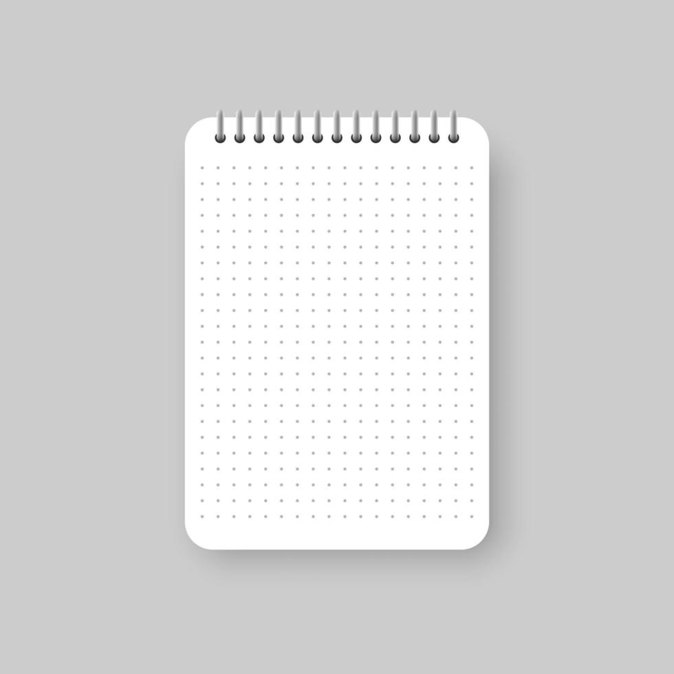 ícone de caderno em estilo simples. ilustração vetorial de folha de papel no fundo isolado. conceito de negócio de sinal de página. vetor
