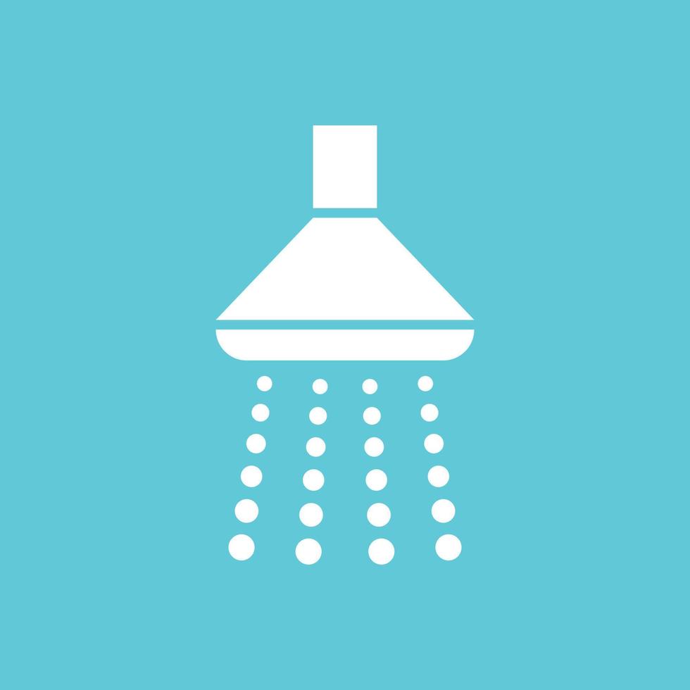 ícone de cabeça de chuveiro em estilo simples. ilustração vetorial higiênica de banheiro em fundo isolado. conceito de negócio de sinal de banho. vetor
