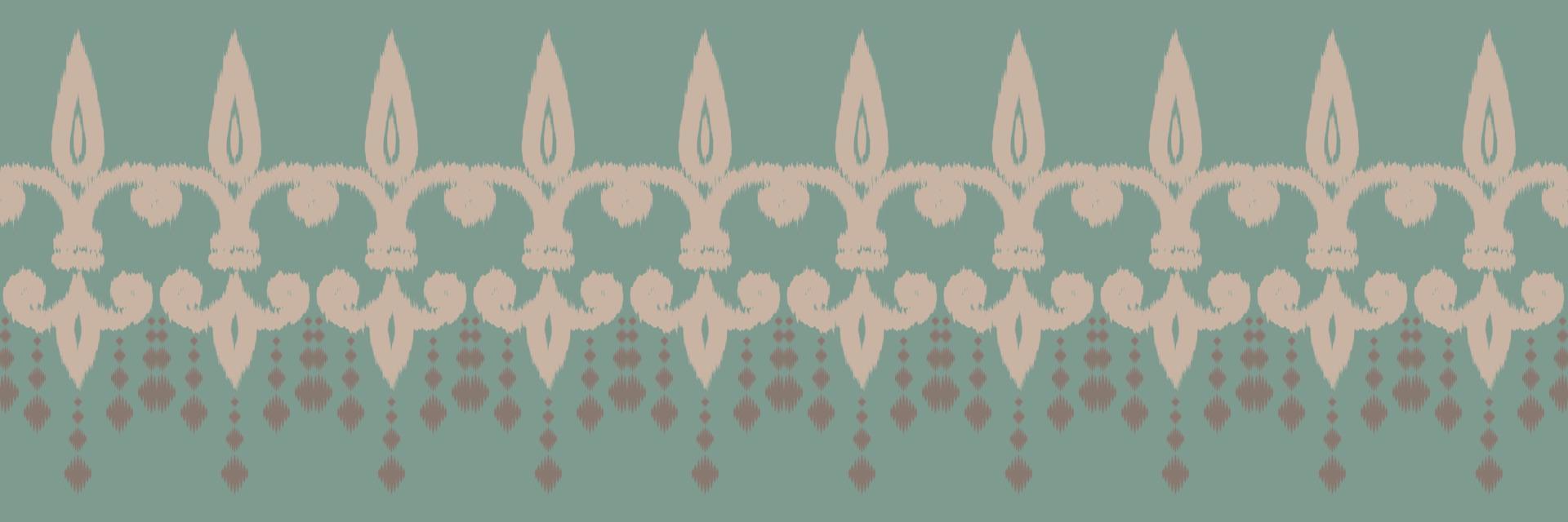 vetor étnico ikat batik têxtil padrão sem costura design de vetor digital para impressão saree kurti borneo tecido borda escova símbolos amostras roupas de festa