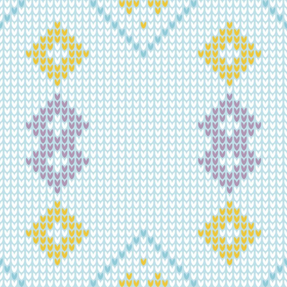 padrões de tricô em mosaico muito bonitos, cujos fios são manipulados para criar um tecido ou tecido. é usado para criar muitos tipos de roupas. frequentemente usado para encolher os ombros colete chapéu capa vetor