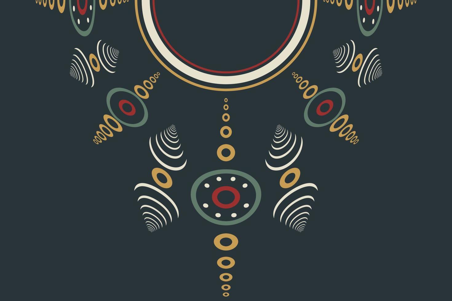 desenho de pescoço kurti simples bordado com motivo vetor desenho de pescoço kurti simples vetor tatreez modelo brocado kurta arte digital impressão têxtil em tecido, ilustração