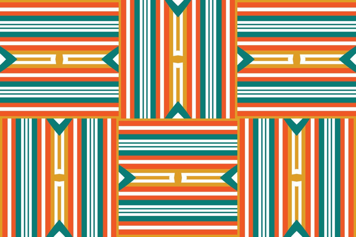 pano kente tecido à mão tribal sem costura padrão design oriental étnico tradicional para o fundo. bordado folclórico, indiano, escandinavo, cigano, mexicano, tapete africano, papel de parede. vetor