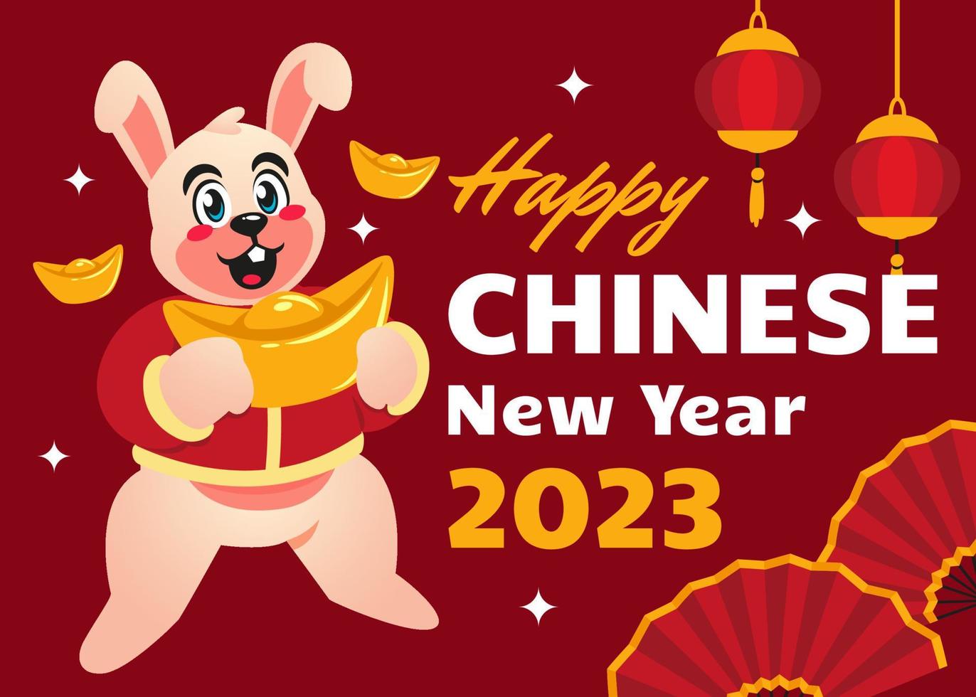 bandeira de celebração do festival do ano novo chinês vetor
