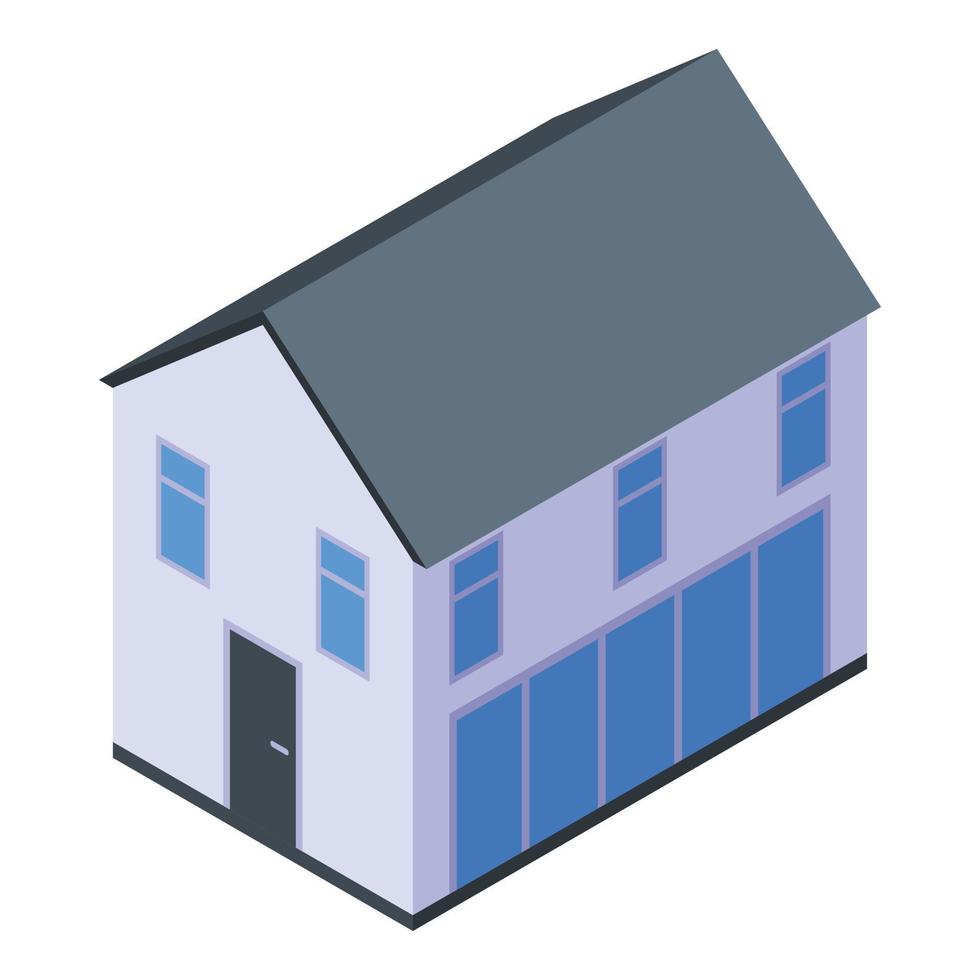 ícone de armazenamento de casa, estilo isométrico vetor