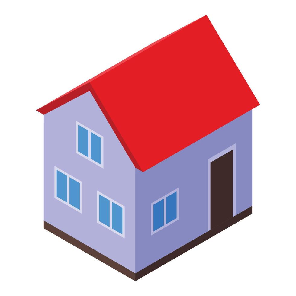 ícone de investimentos em casas de aluguel, estilo isométrico vetor