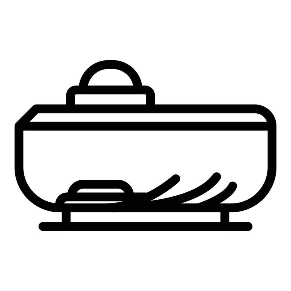 ícone de ferramenta de cozinha, estilo de estrutura de tópicos vetor