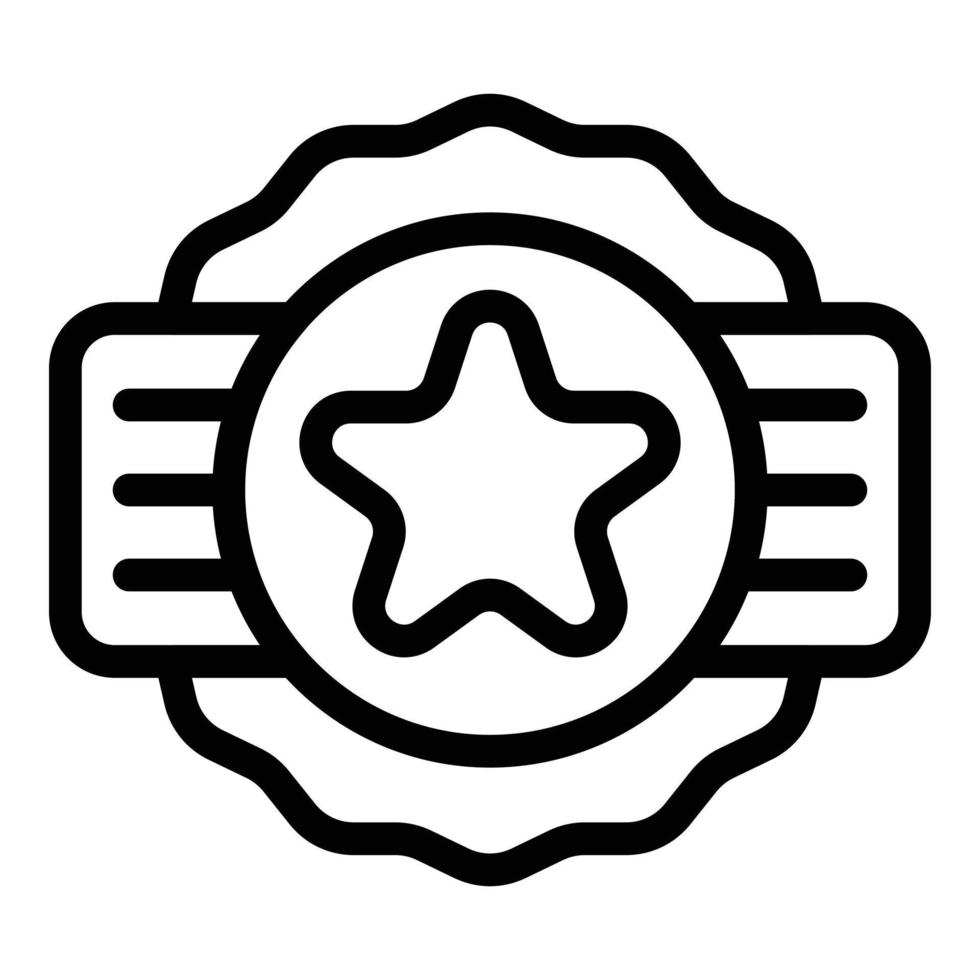 ícone do prêmio olímpico, estilo de estrutura de tópicos vetor