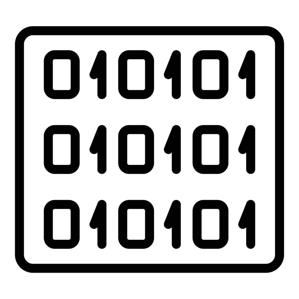 ícone da interface de bate-papo de código, estilo de estrutura de tópicos vetor