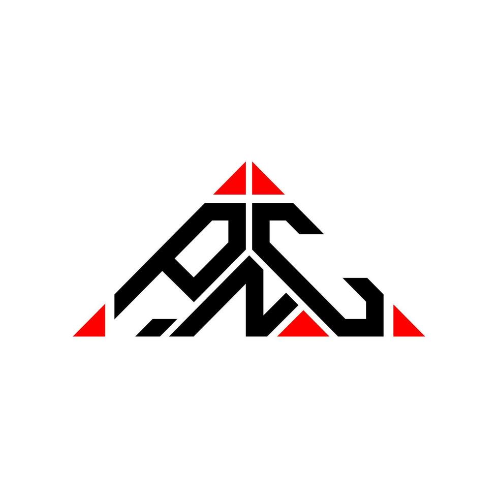 design criativo do logotipo da carta pnc com gráfico vetorial, logotipo simples e moderno do pnc. vetor