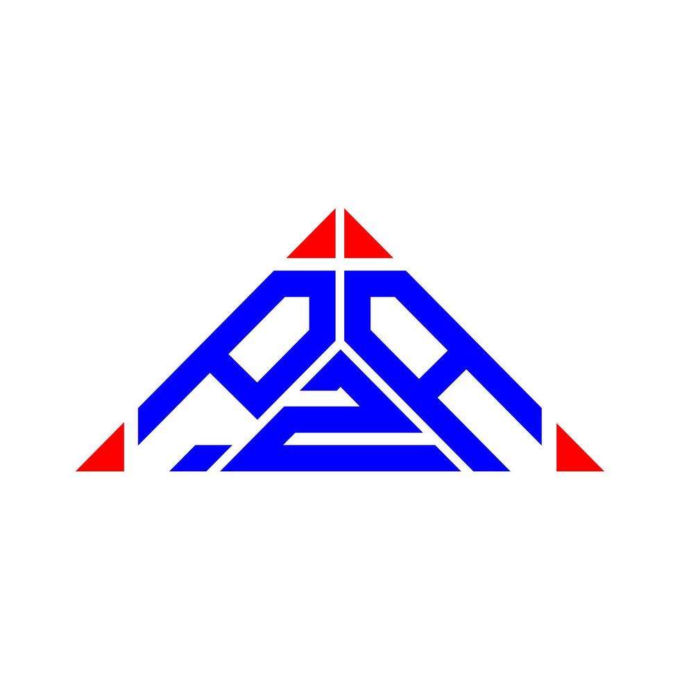design criativo do logotipo da carta pza com gráfico vetorial, logotipo simples e moderno do pza. vetor