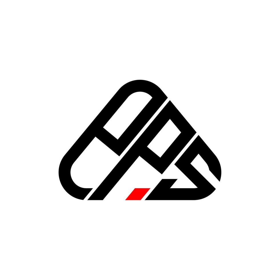 design criativo do logotipo da carta pps com gráfico vetorial, logotipo simples e moderno pps. vetor